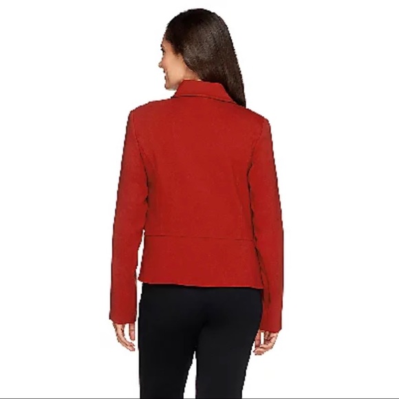 Linea by Louis Dell'Olio Button Up Long Sleeve Jacket, NWT 26W Black A257280 - Picture 2 of 11